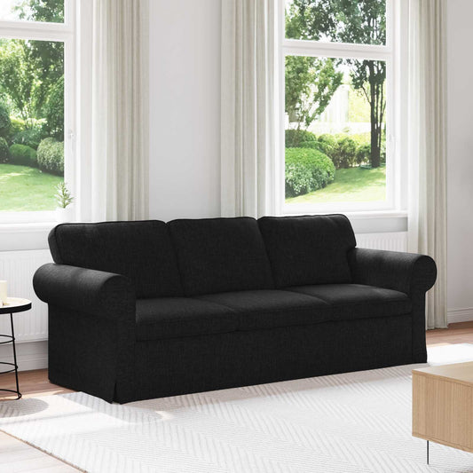 Kanapé Fekete 215 x 82 x 80 cm szövet