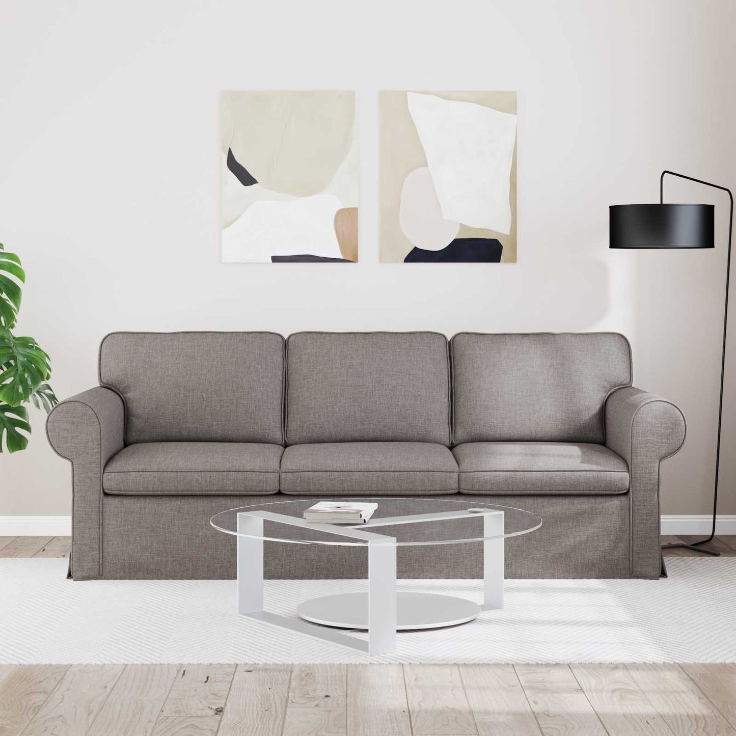 Kanapé Tópszínű 215 x 82 x 80 cm szövet