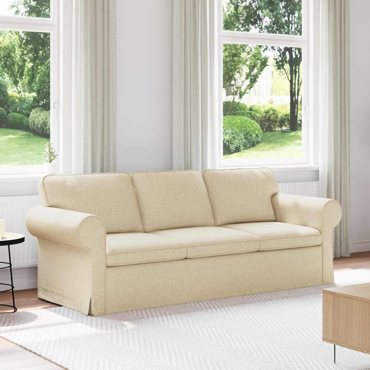 Kanapé Krém 215 x 82 x 80 cm szövet