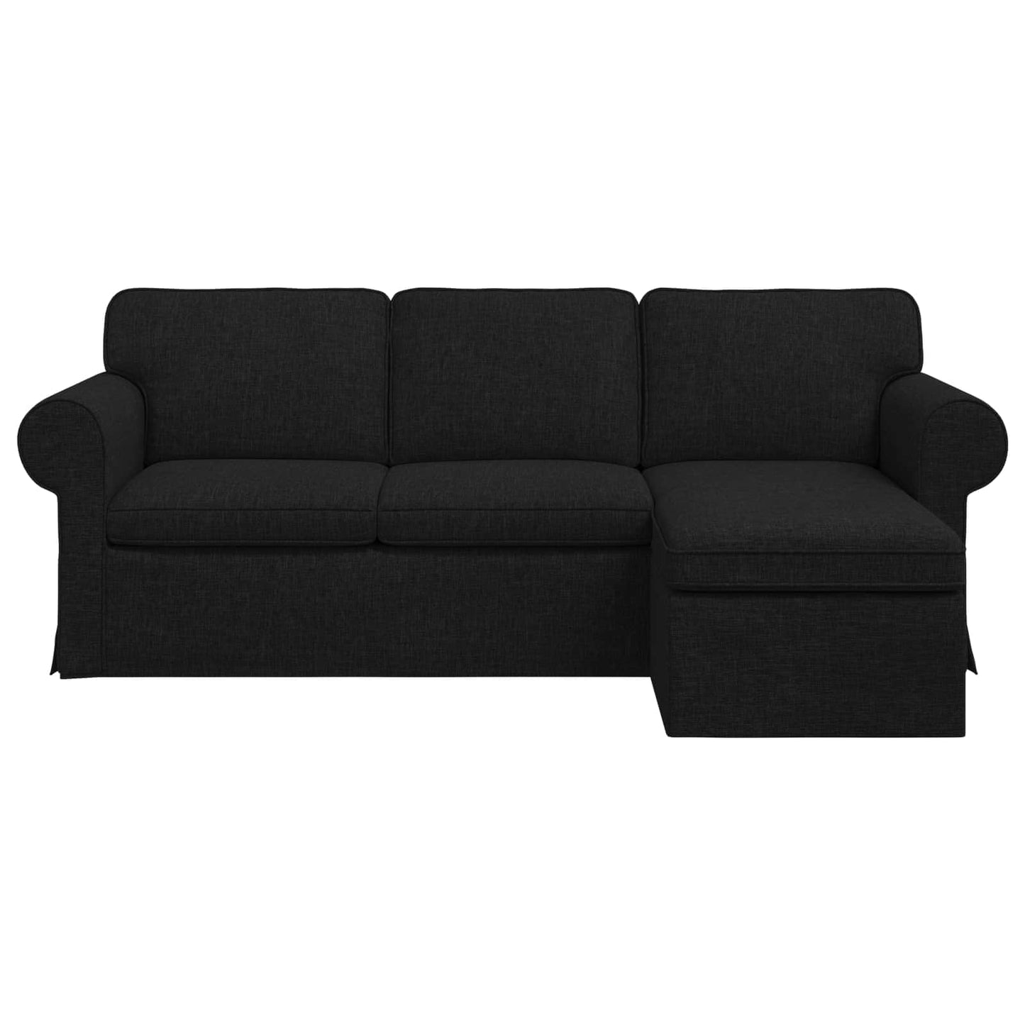 Kanapé Fekete 215 x 138 x 80 cm szövet