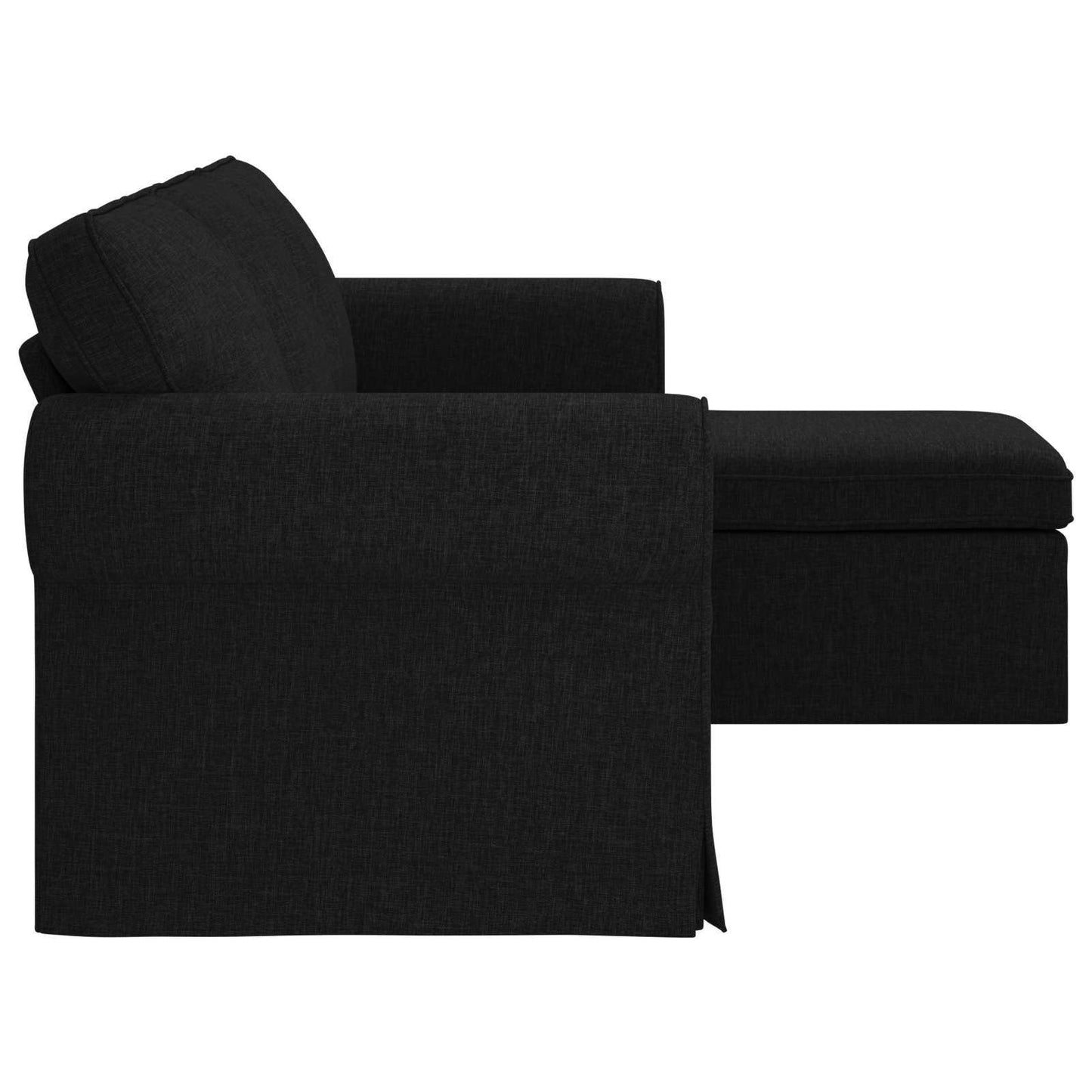 Kanapé Fekete 215 x 138 x 80 cm szövet