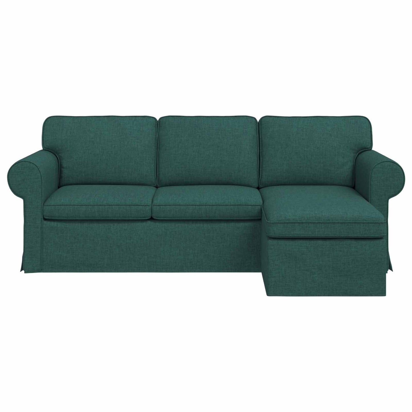 Kanapé Sötétzöld 215 x 138 x 80 cm szövet