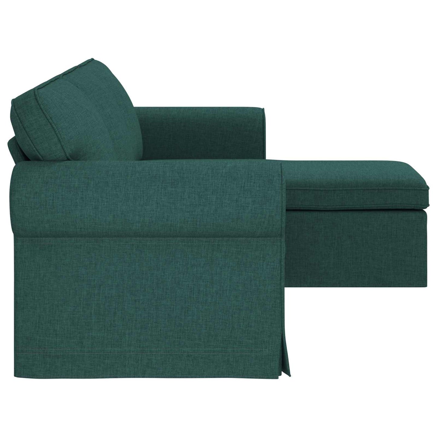 Kanapé Sötétzöld 215 x 138 x 80 cm szövet