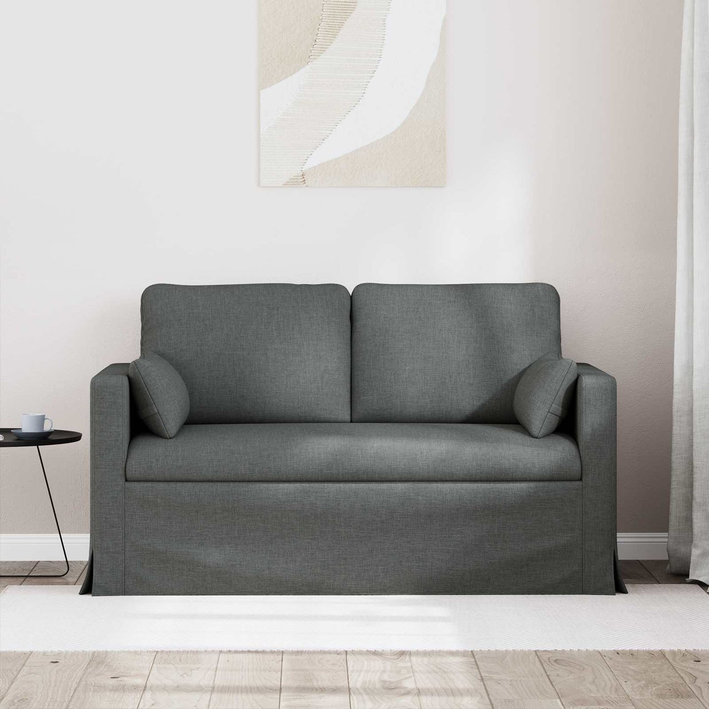 Kanapé Sötétszürke 139 x 78 x 80 cm szövet
