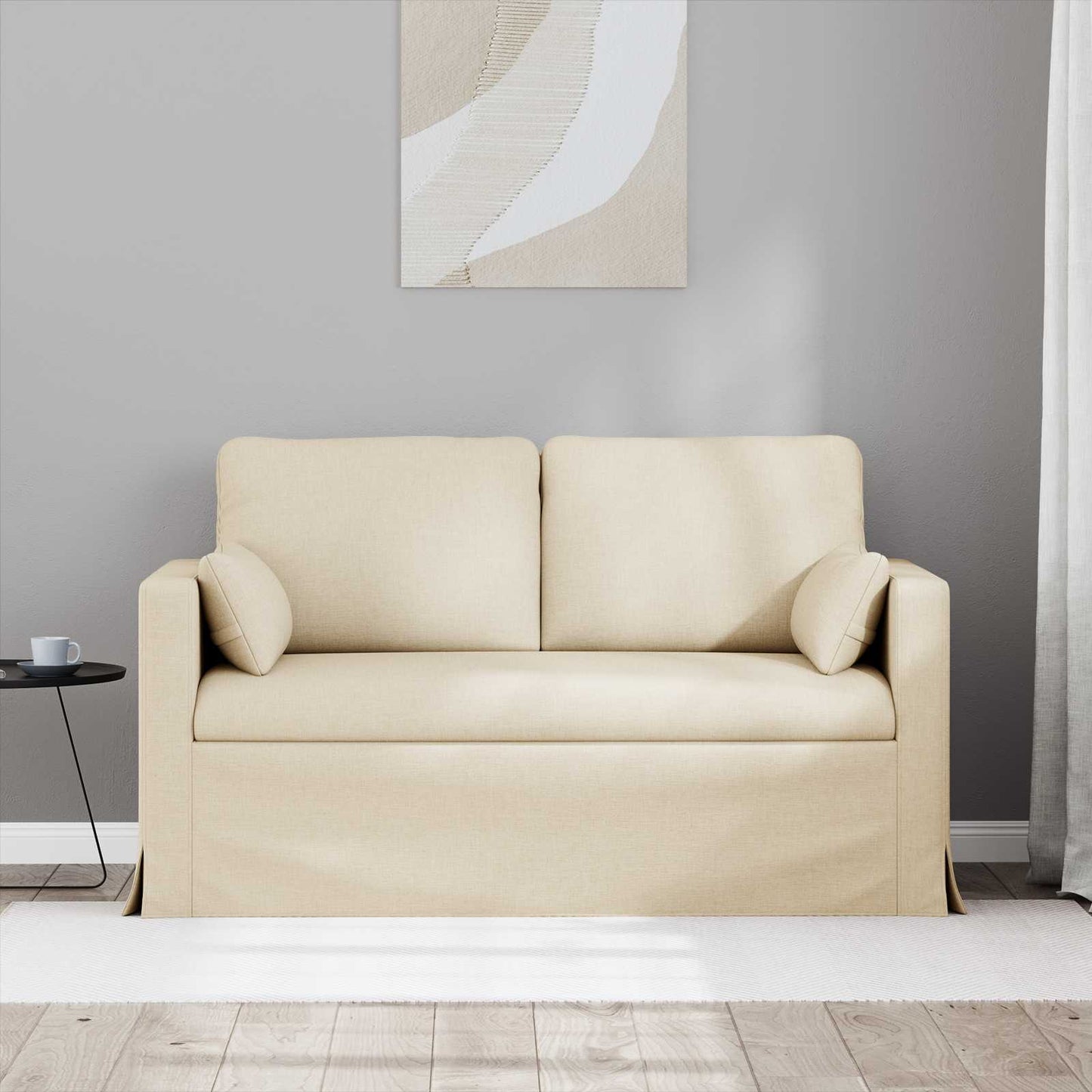 Kanapé Krém 139 x 78 x 80 cm szövet