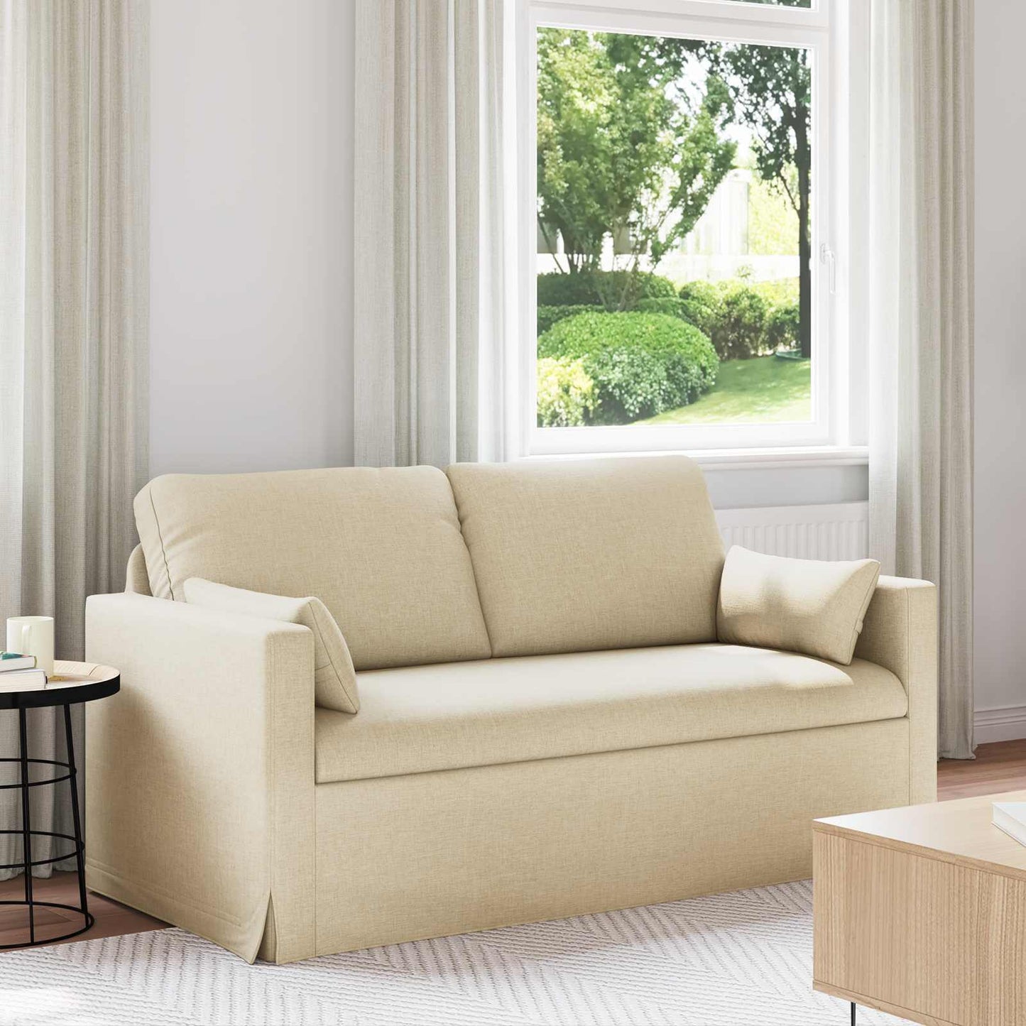 Kanapé Krém 158 x 78 x 80 cm szövet