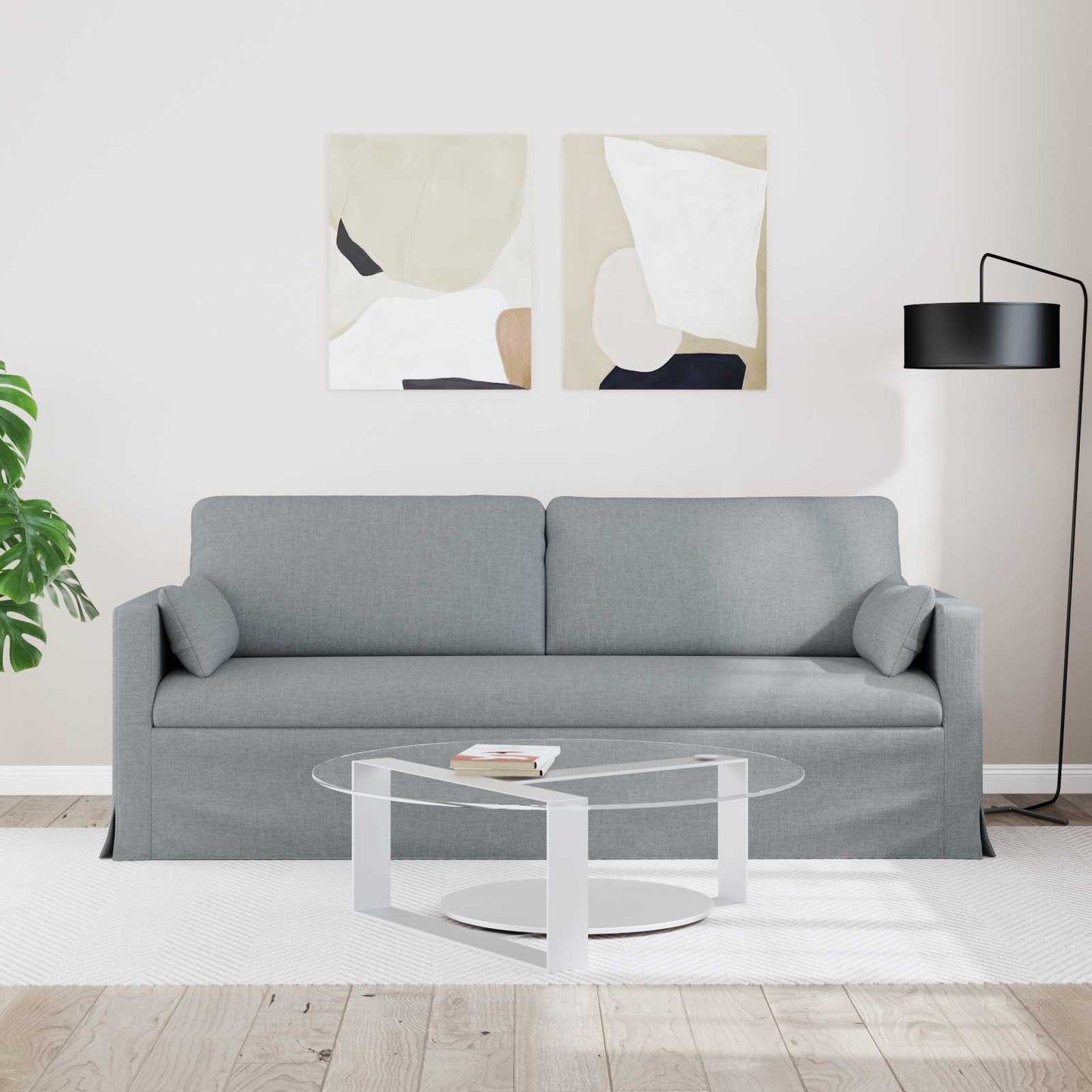 Kanapé Világosszürke 78 x 78 x 80 cm szövet