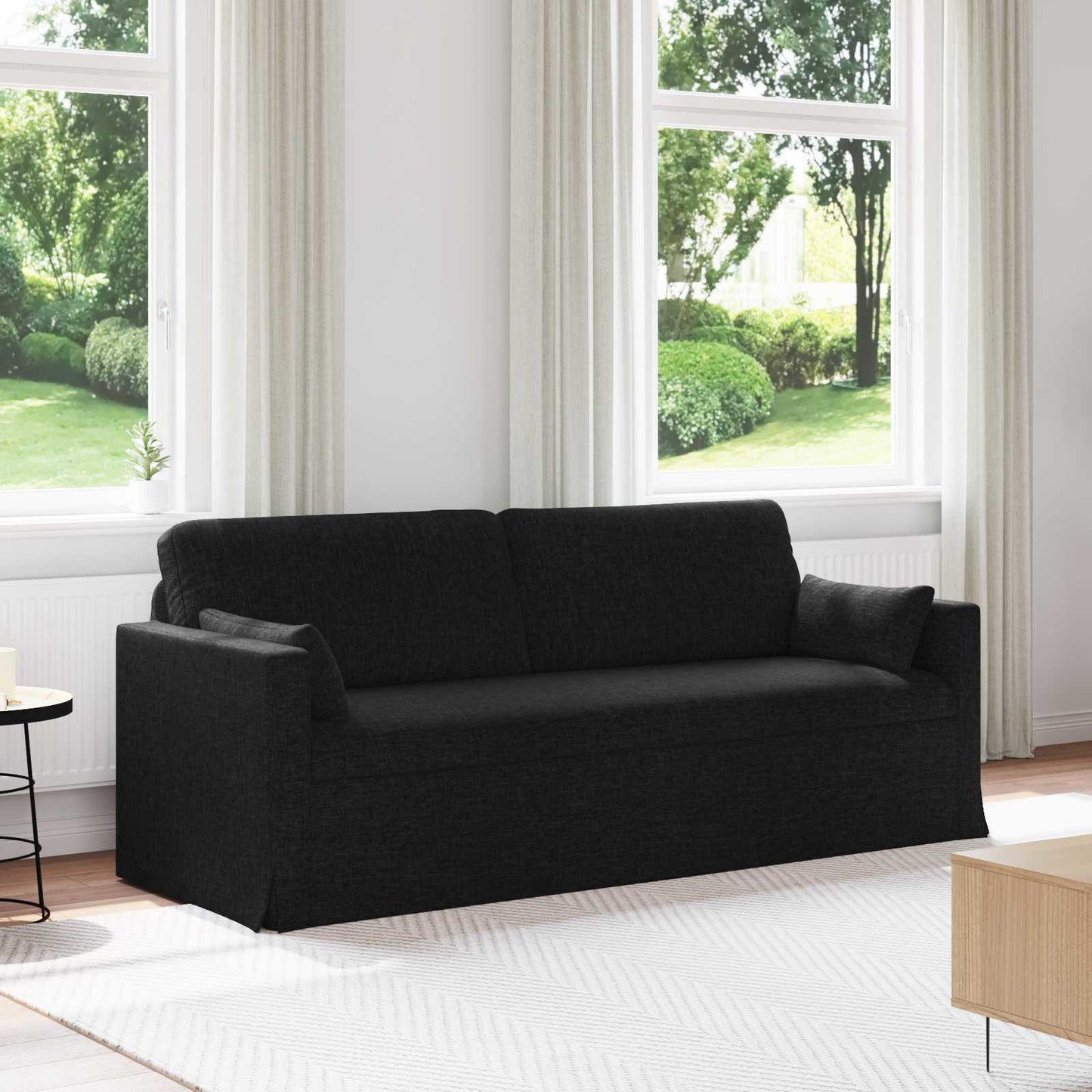 Kanapé Fekete 198 x 78 x 80 cm szövet