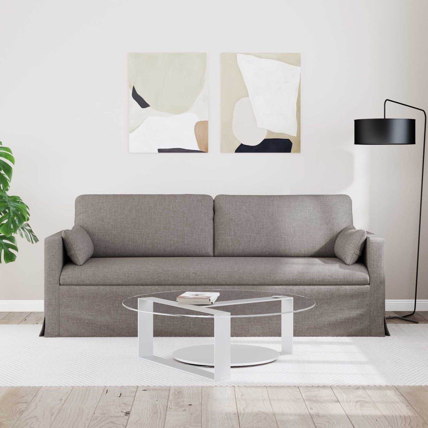 Kanapé Tópszínű 198 x 78 x 80 cm szövet
