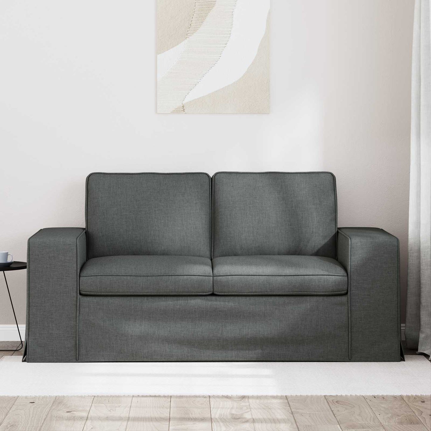 Kanapé Sötétszürke 162 x 80 x 82 cm szövet
