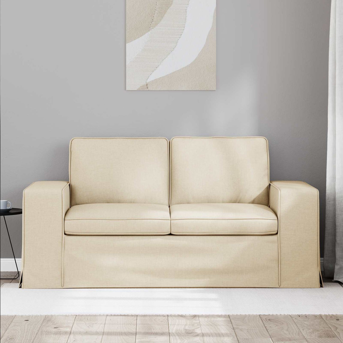 Kanapé Krém 162 x 80 x 82 cm szövet