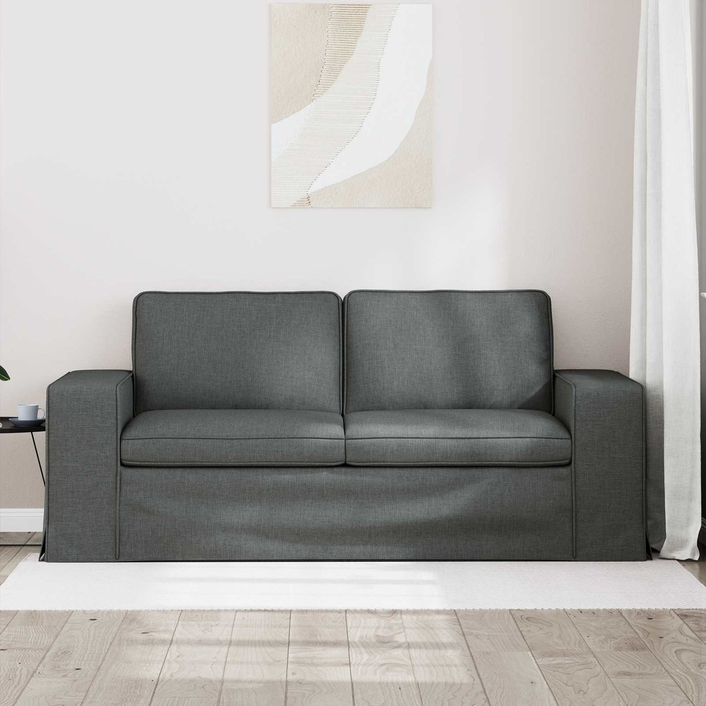 Kanapé Sötétszürke 182 x 80 x 82 cm szövet