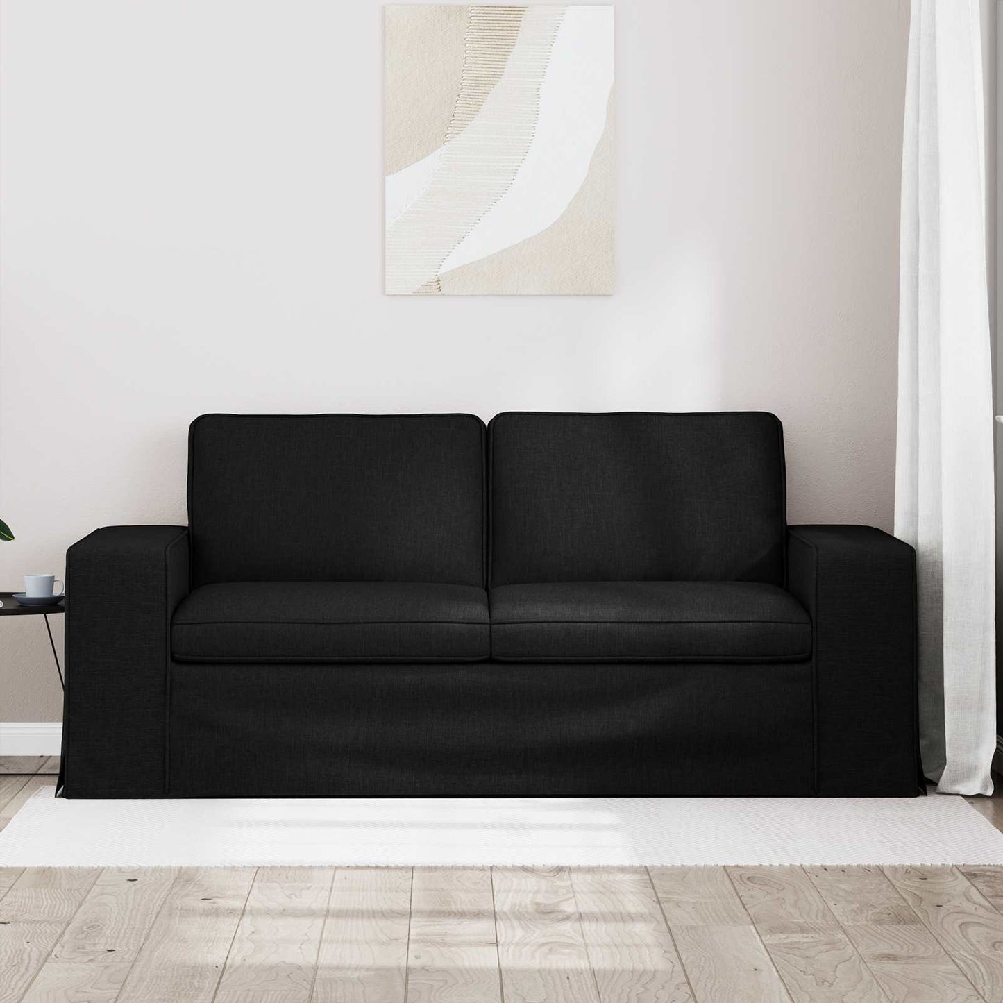 Kanapé Fekete 182 x 80 x 82 cm szövet