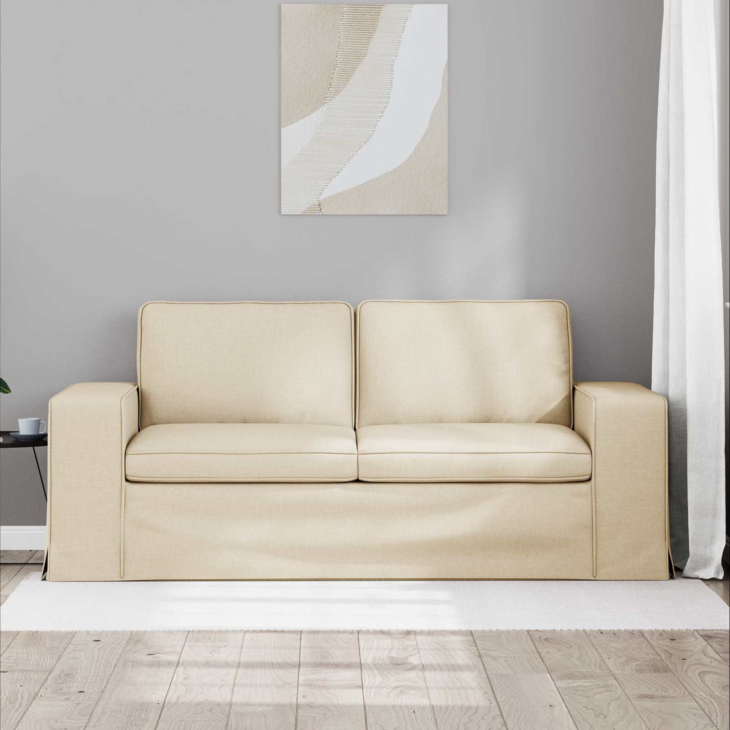 Kanapé Krém 182 x 80 x 82 cm szövet
