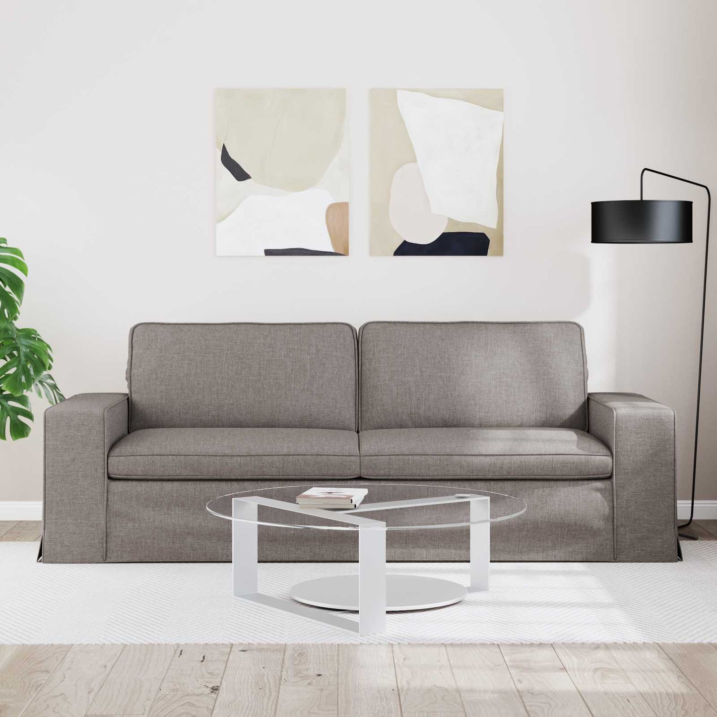 Kanapé Tópszínű 222 x 80 x 82 cm szövet