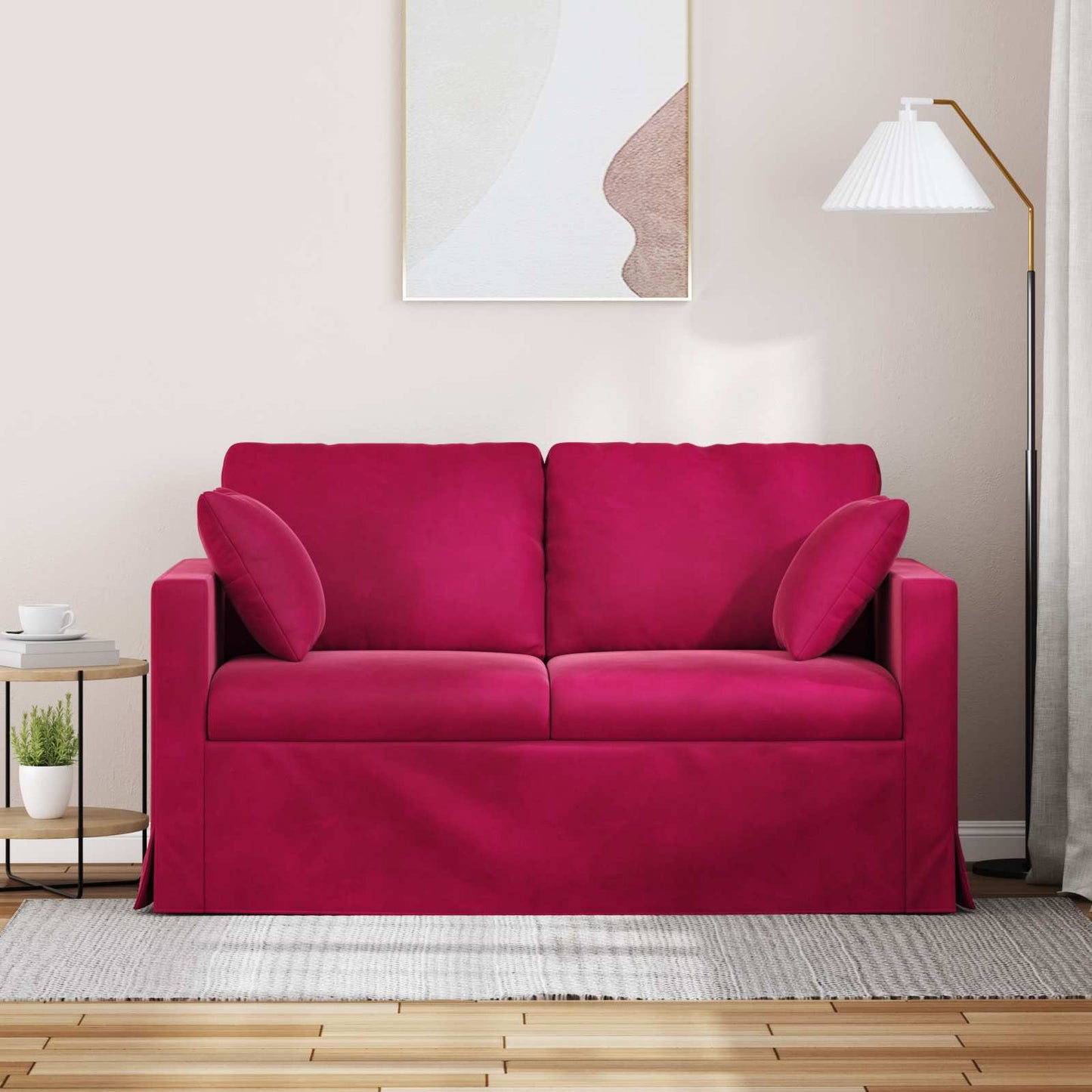 Kanapé Bordó 138 x 78 x 80 cm Bársony