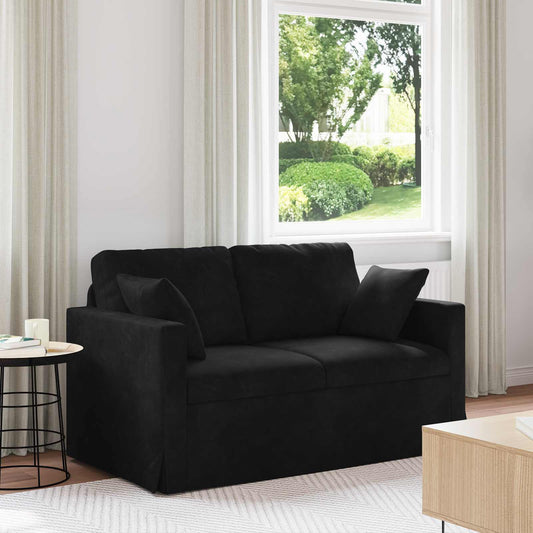 Kanapé Fekete 138 x 78 x 80 cm Bársony