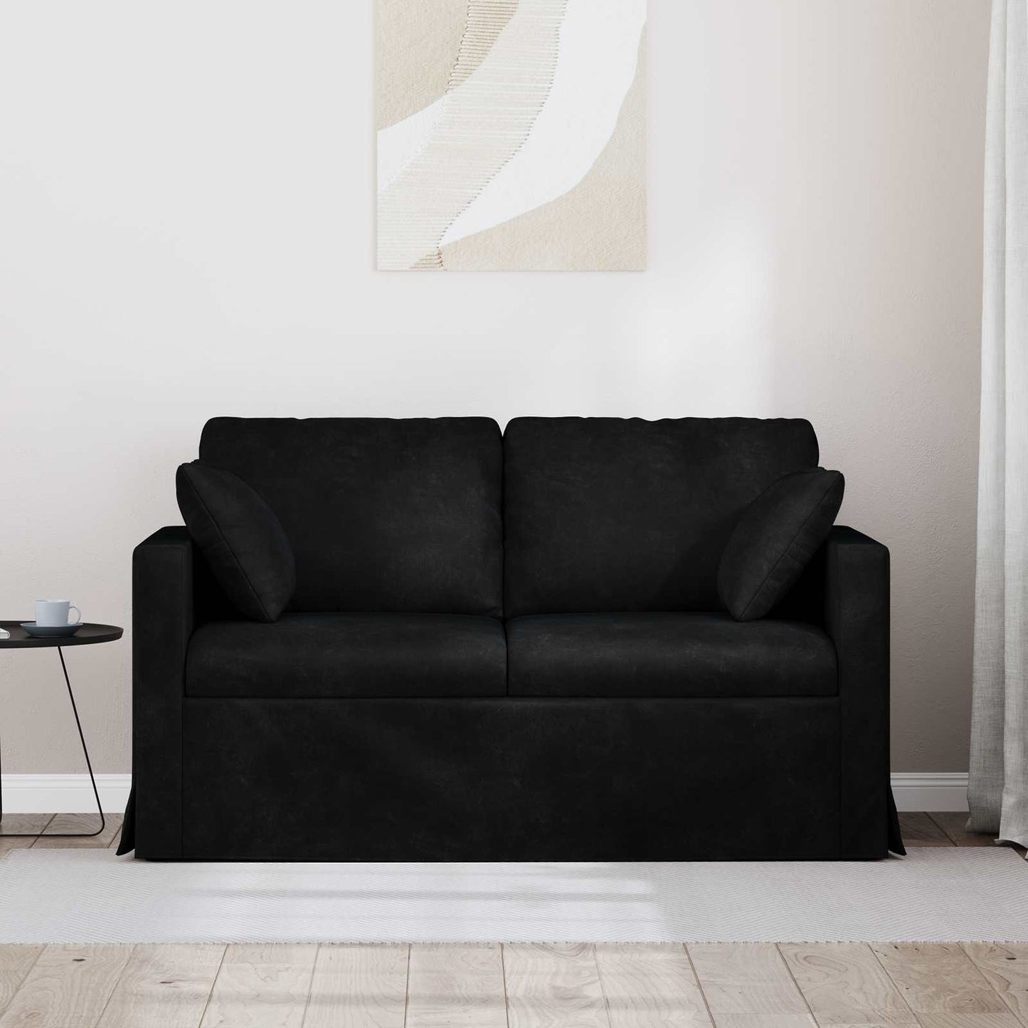 Kanapé Fekete 138 x 78 x 80 cm Bársony