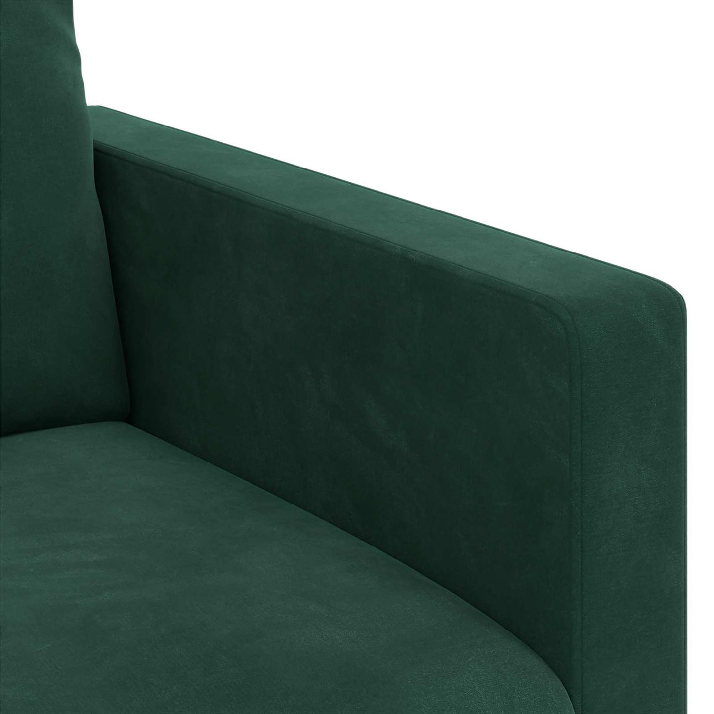 Kanapé Sötétzöld 158 x 78 x 80 cm Bársony
