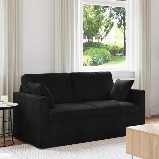 Kanapé Fekete 158 x 78 x 80 cm Bársony