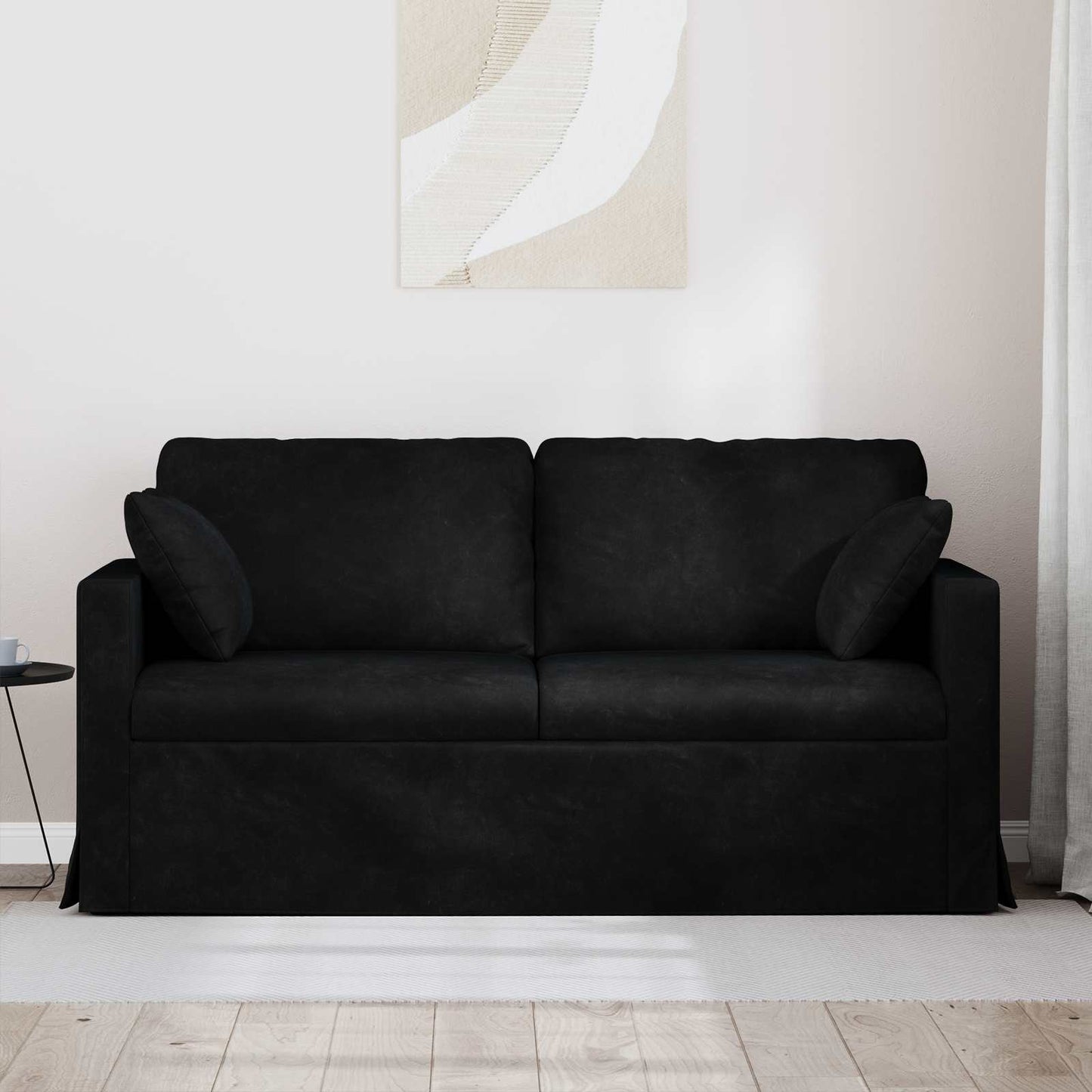 Kanapé Fekete 158 x 78 x 80 cm Bársony