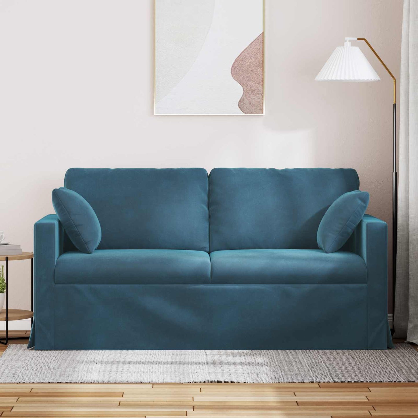 Kanapé Kék 158 x 78 x 80 cm Bársony