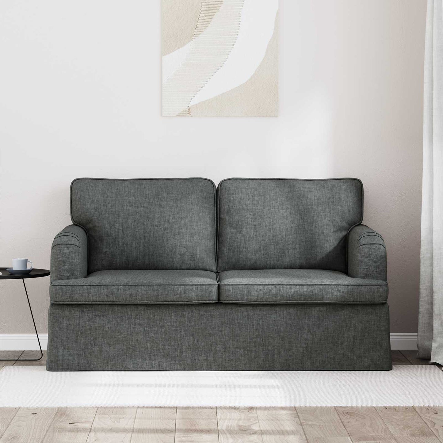 Kanapé Sötétszürke 144 x 80 x 85 cm szövet