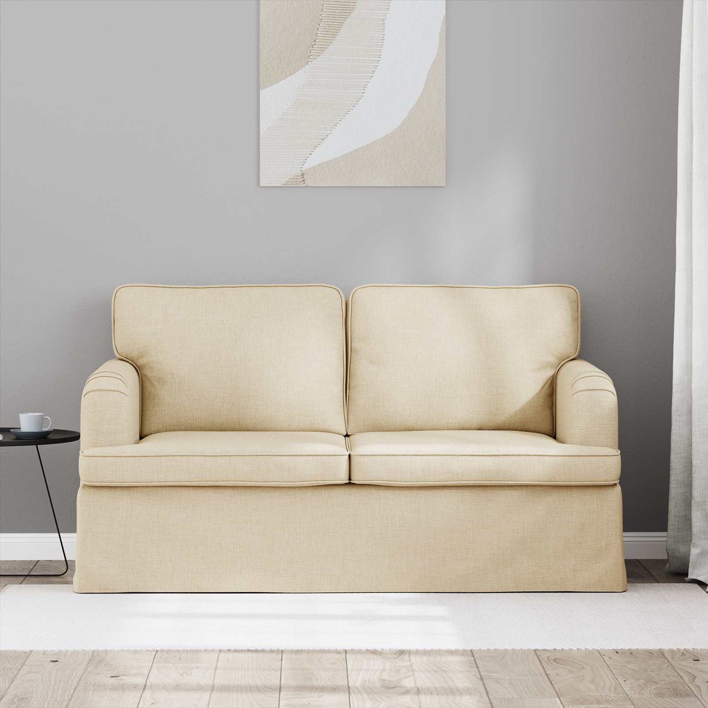 Kanapé Krém 144 x 80 x 85 cm szövet