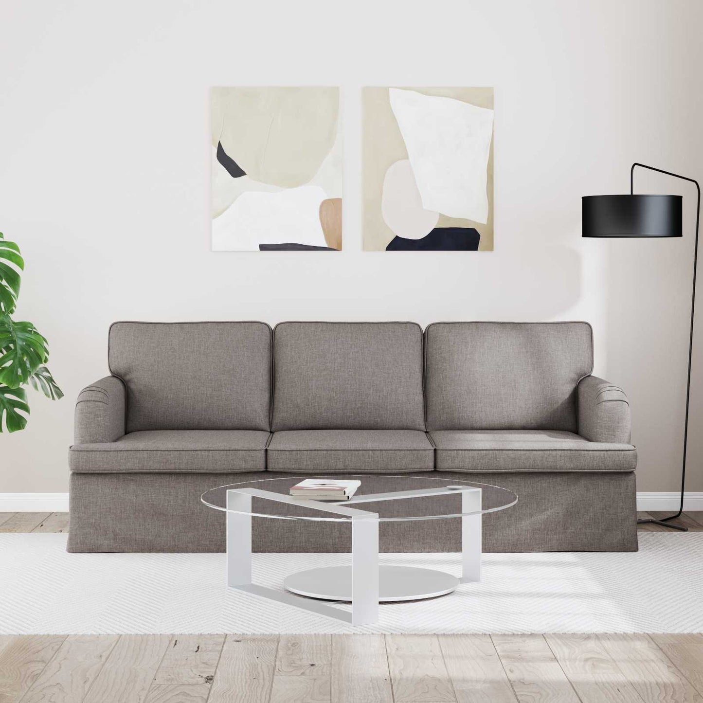 Kanapé Tópszínű 201 x 80 x 85 cm szövet