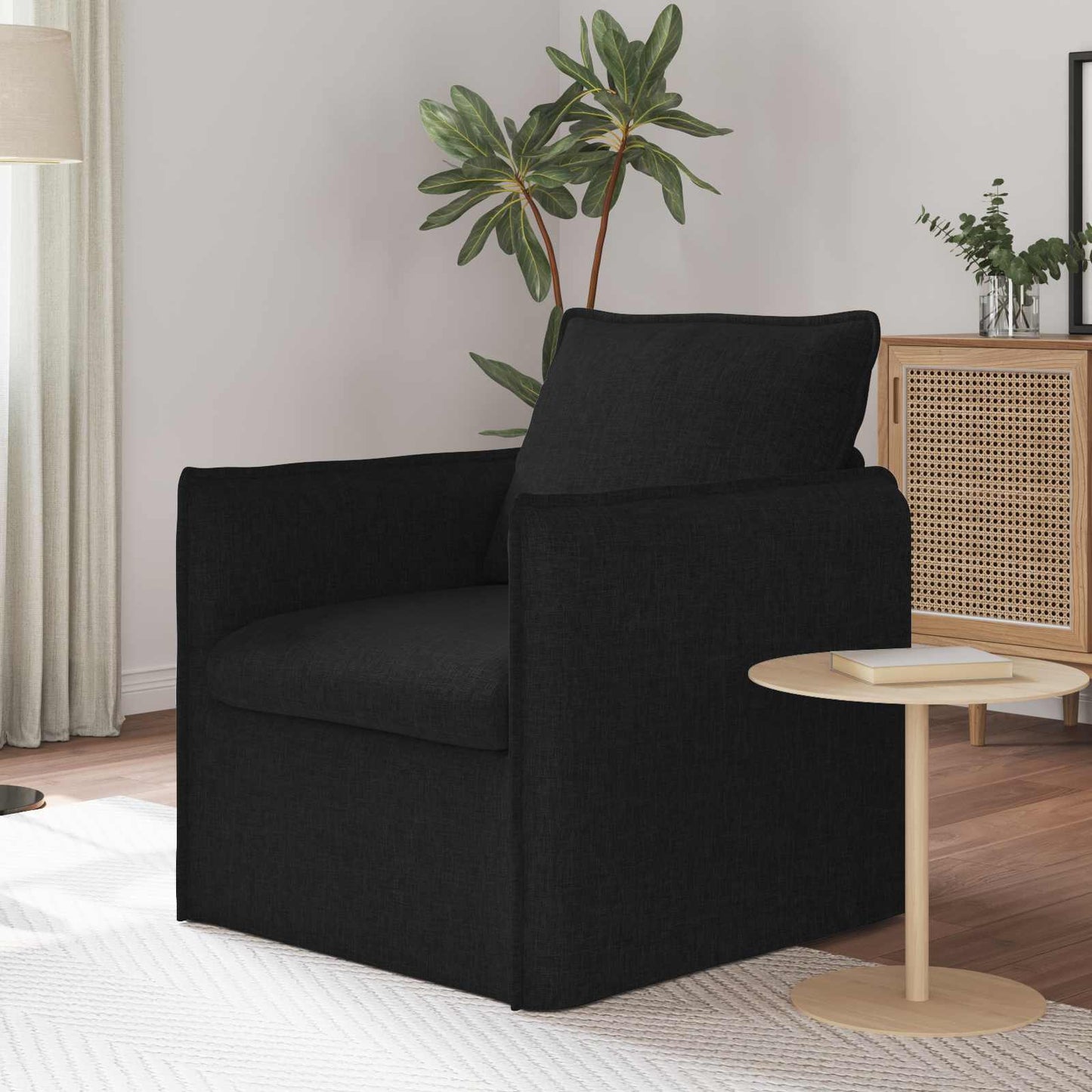 Kanapé Fekete 75 x 82 x 85 cm szövet