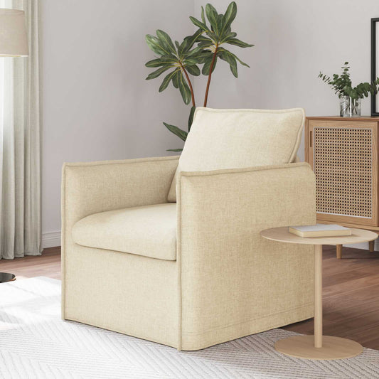 Kanapé Krém 75 x 82 x 85 cm szövet