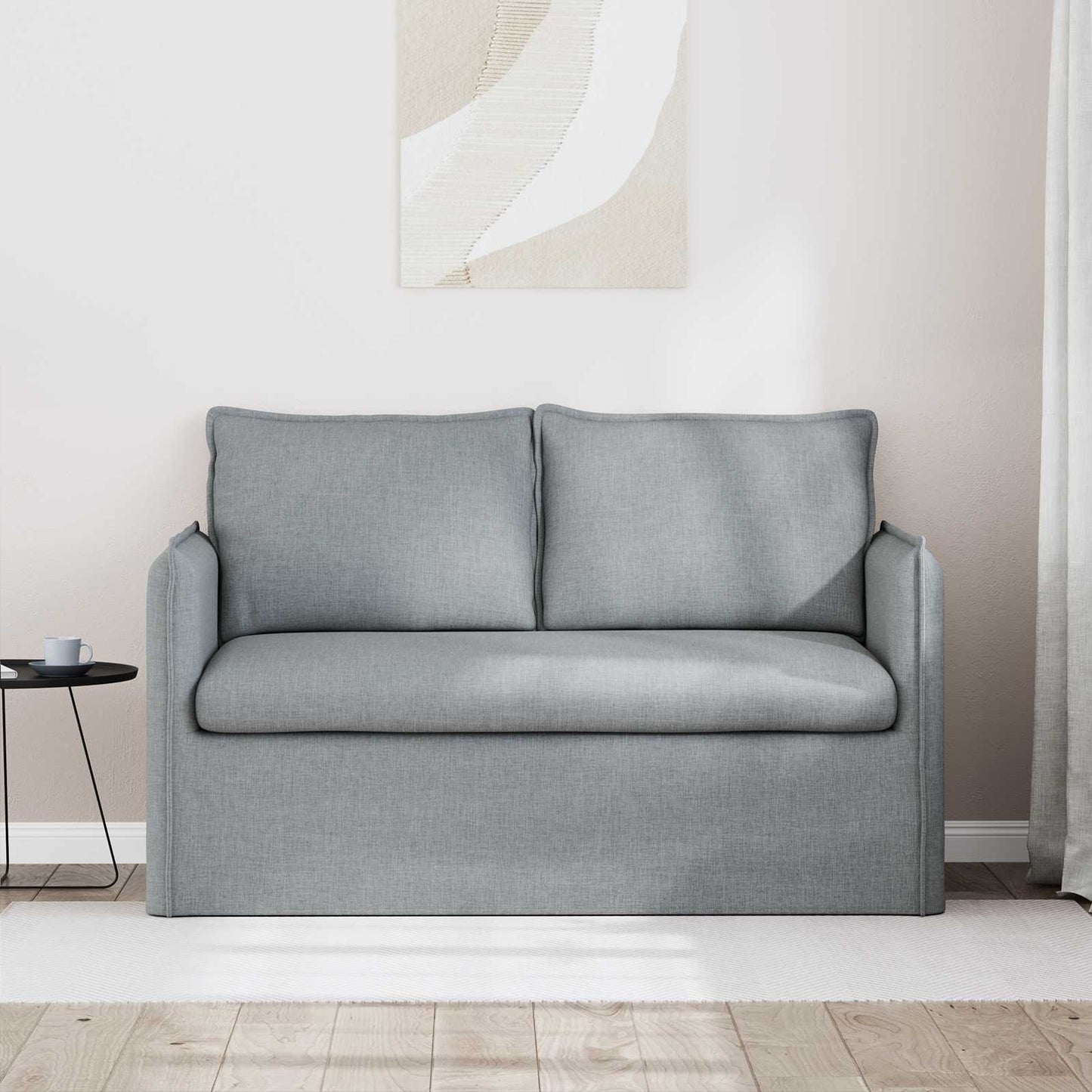 Kanapé Világosszürke 136 x 82 x 85 cm szövet