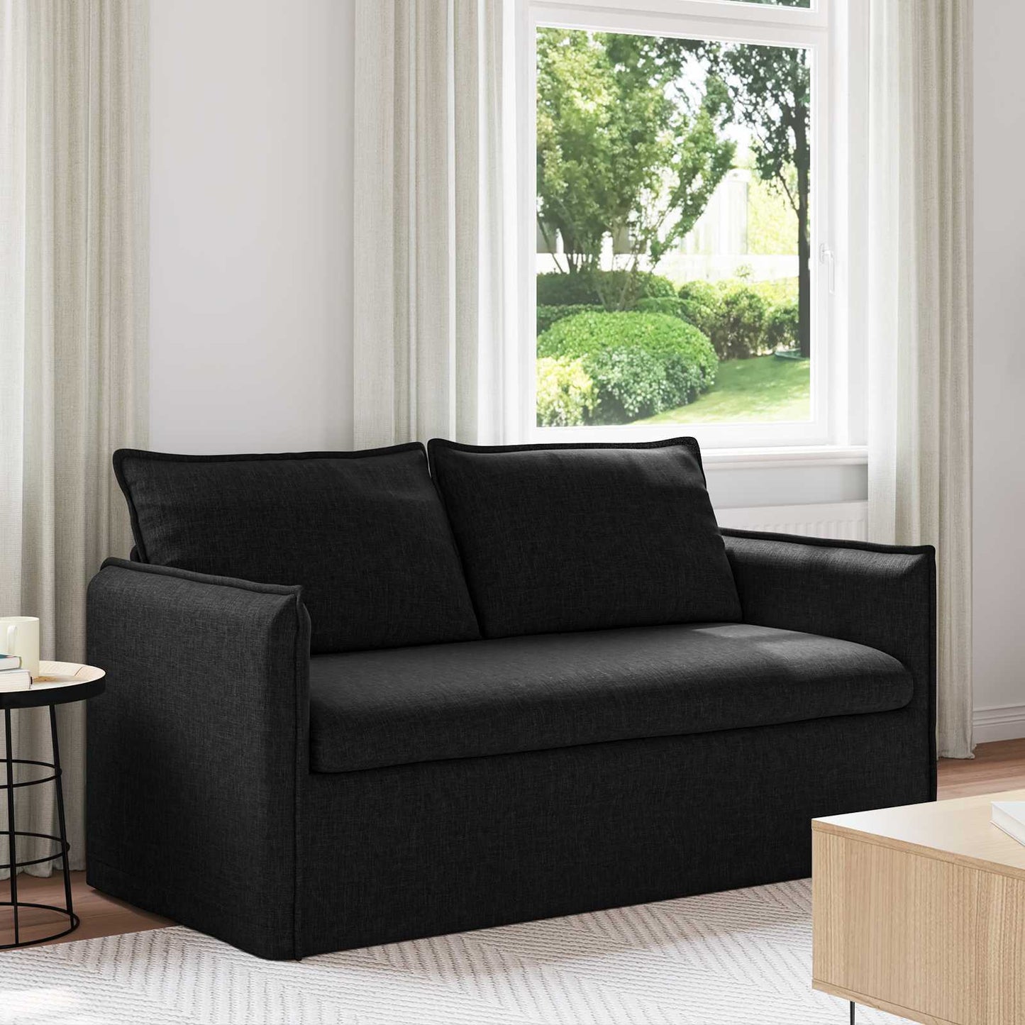 Kanapé Fekete 156 x 82 x 85 cm szövet