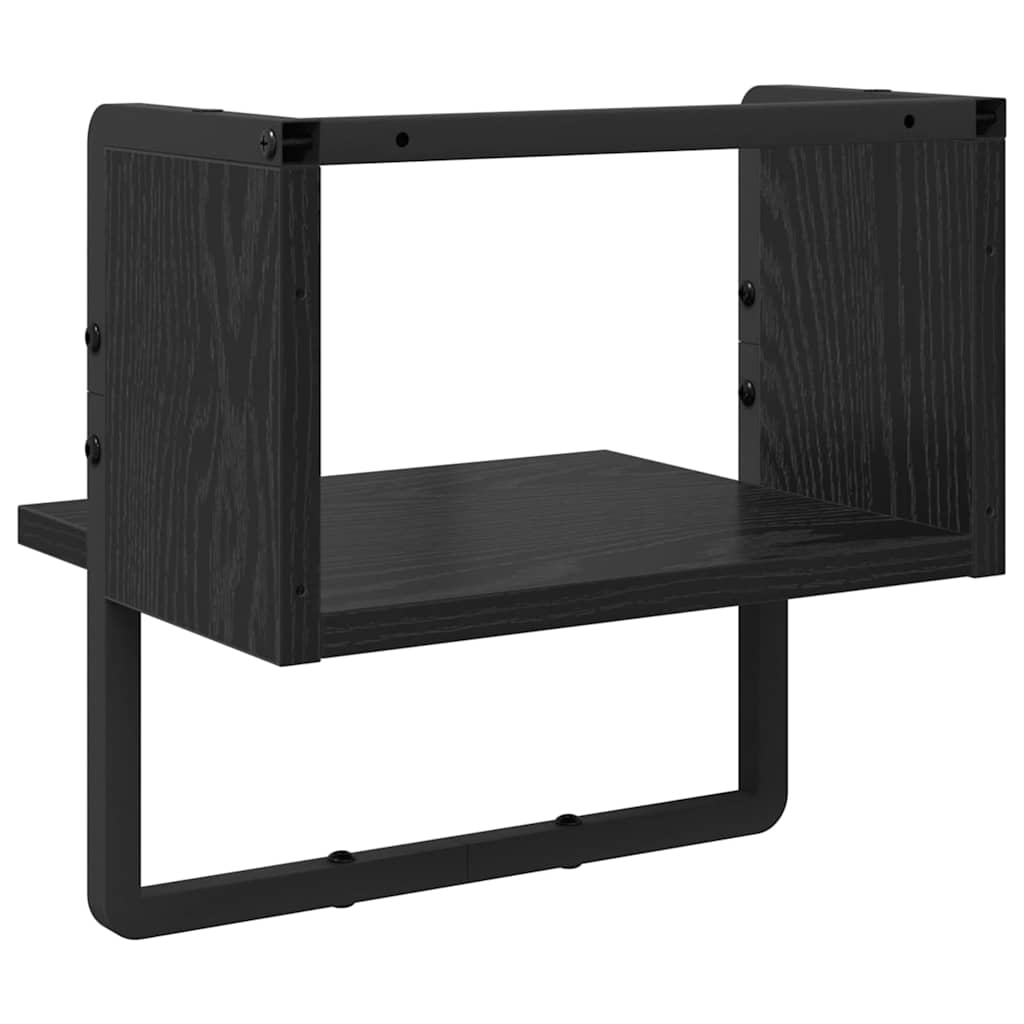Falpolc Falra szerelhető Fekete tölgy 30 x 25 x 30 cm