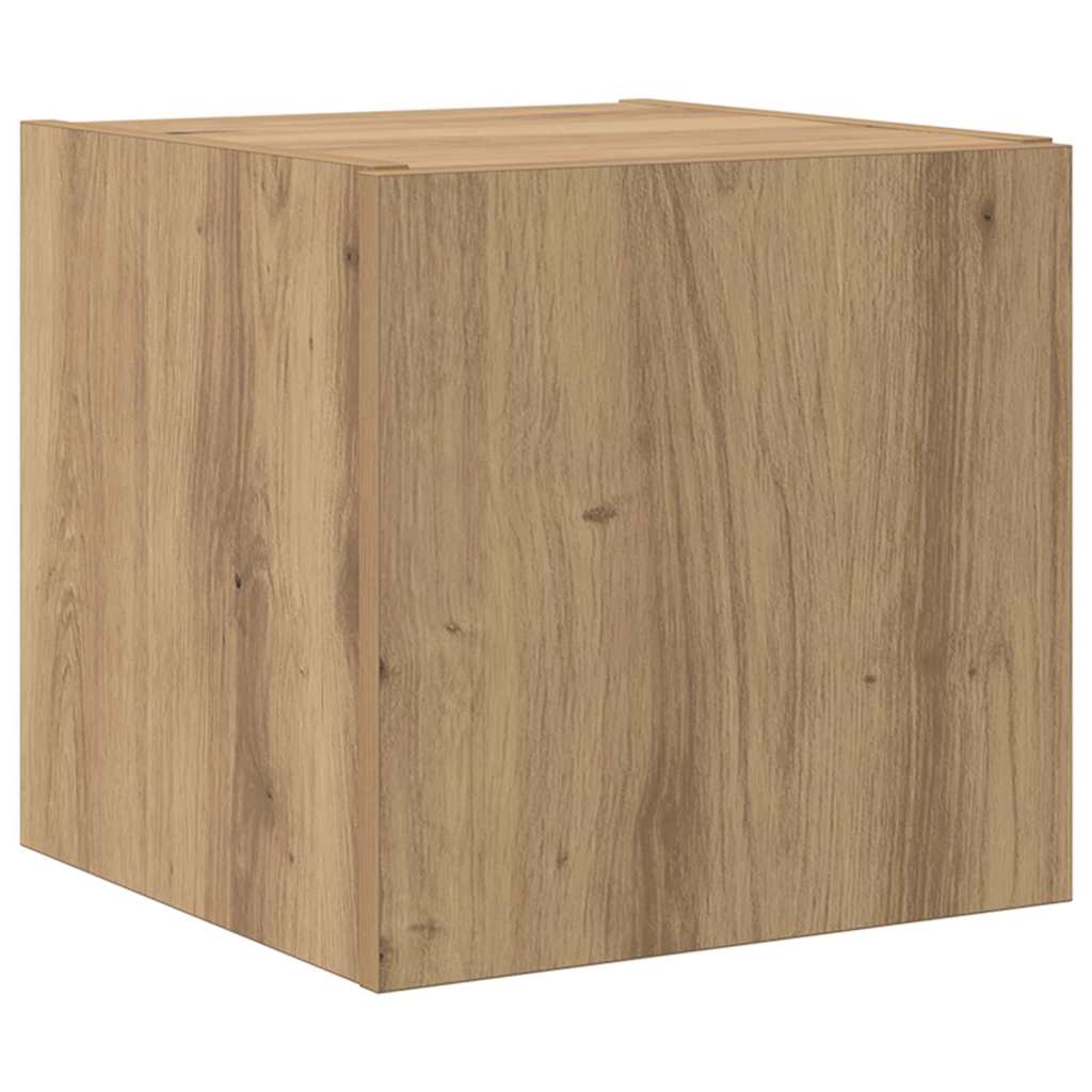 TV Fali Szekrény 30,5 x 35 x 30 cm Művészi tölgy Szerelt Fa
