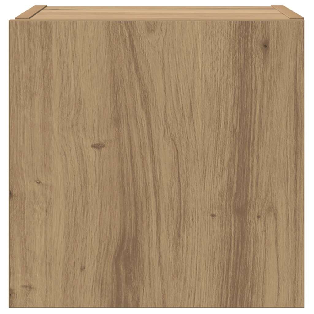 TV Fali Szekrény 30,5 x 35 x 30 cm Művészi tölgy Szerelt Fa