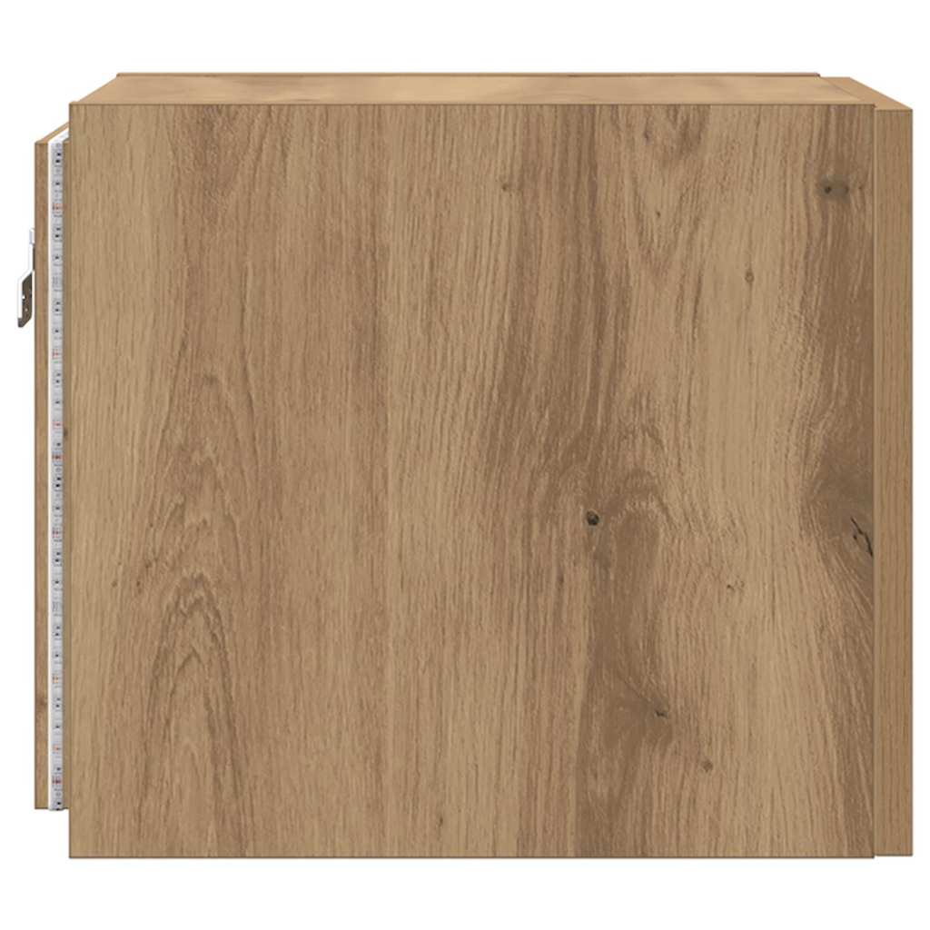 TV Fali Szekrény 30,5 x 35 x 30 cm Művészi tölgy Szerelt Fa