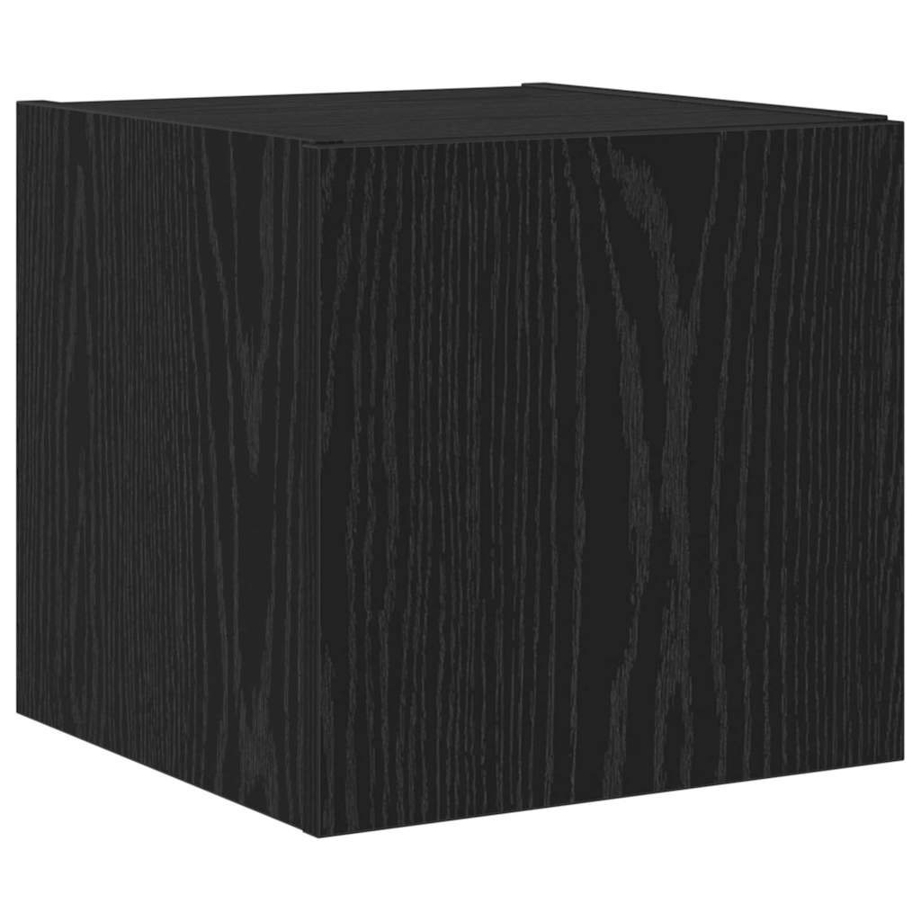 TV Fali Szekrény 30,5 x 35 x 30 cm Fekete tölgy Szerelt Fa