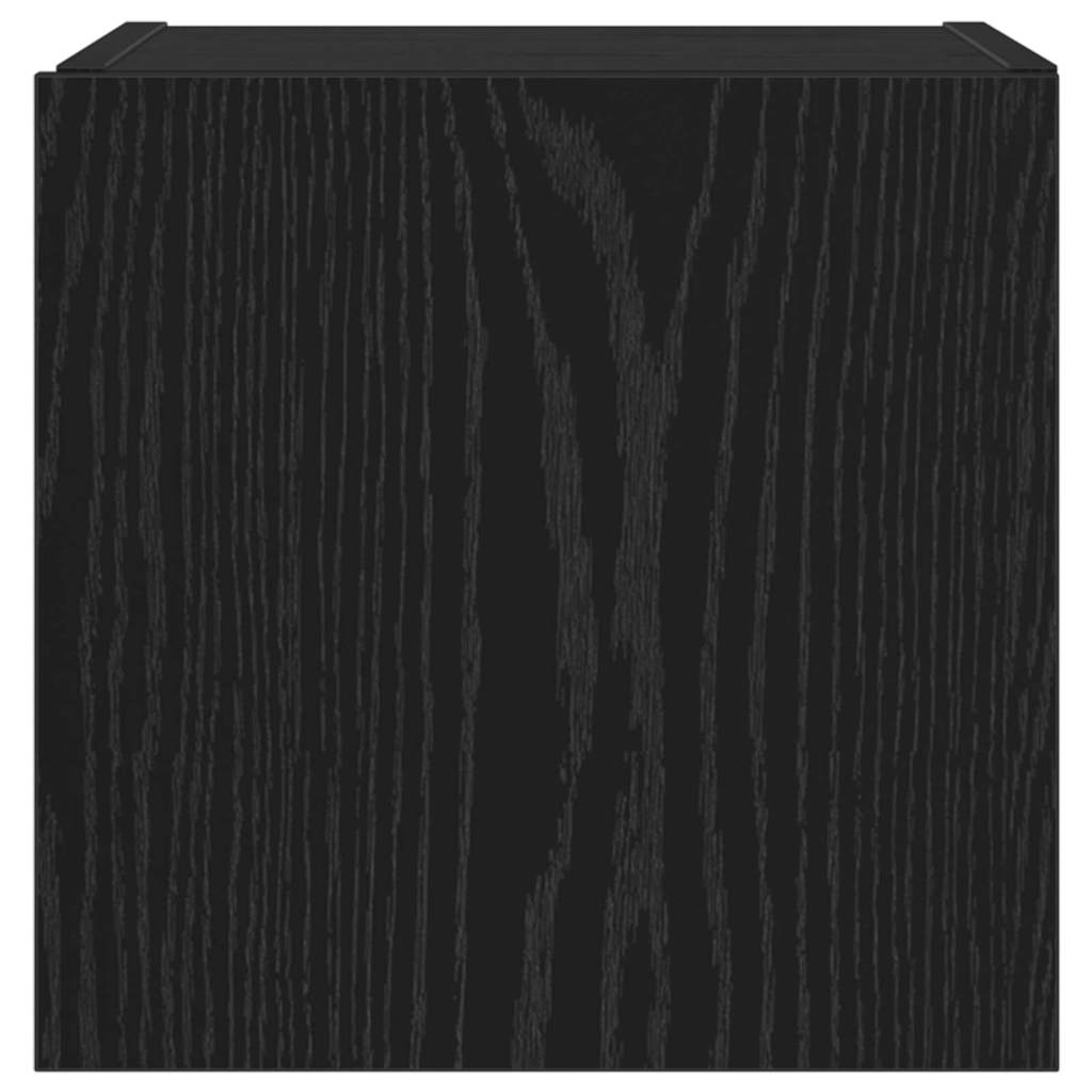 TV Fali Szekrény 30,5 x 35 x 30 cm Fekete tölgy Szerelt Fa