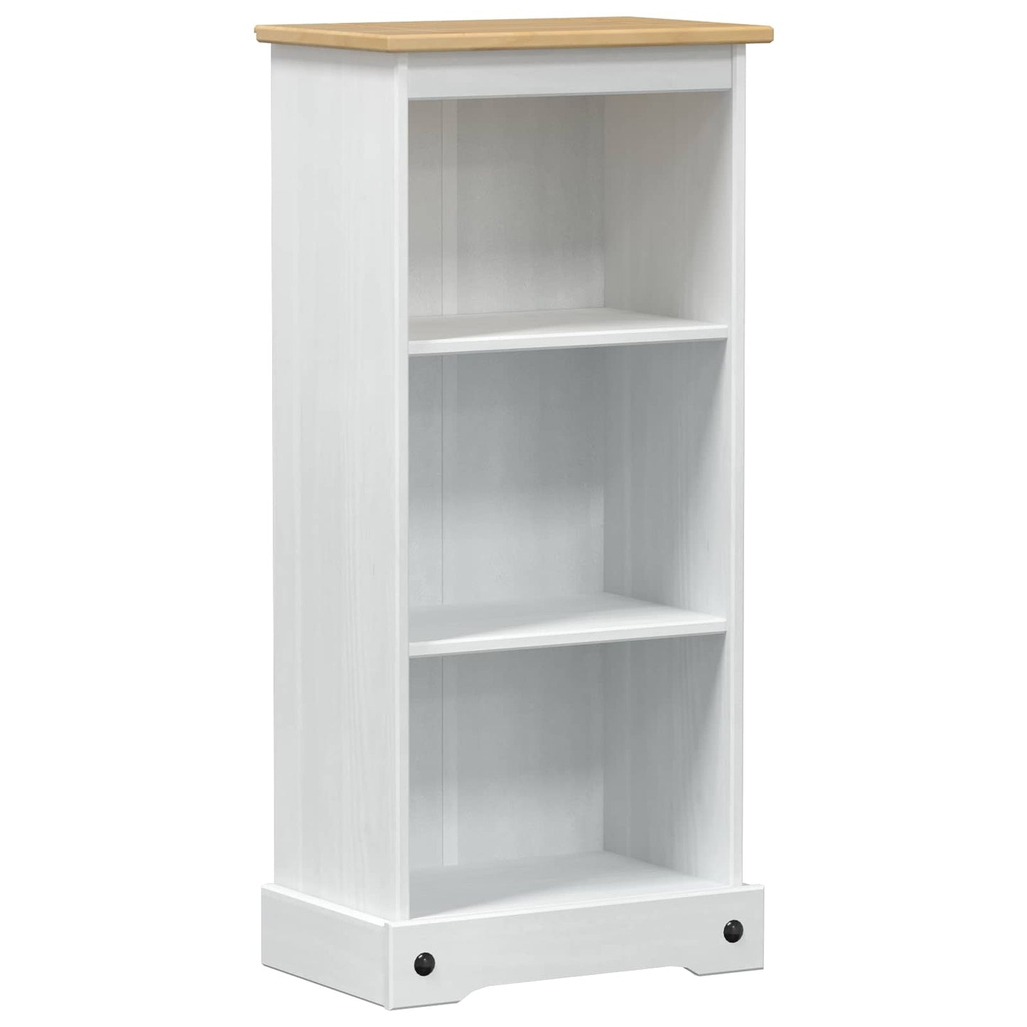 Könyvszekrény Fehér 46 x 29 x 100 cm Tömör fenyőfa