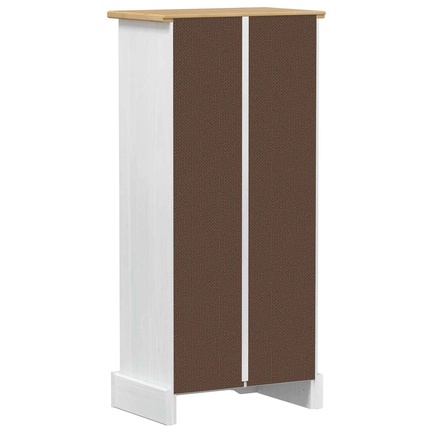 Könyvszekrény Fehér 46 x 29 x 100 cm Tömör fenyőfa
