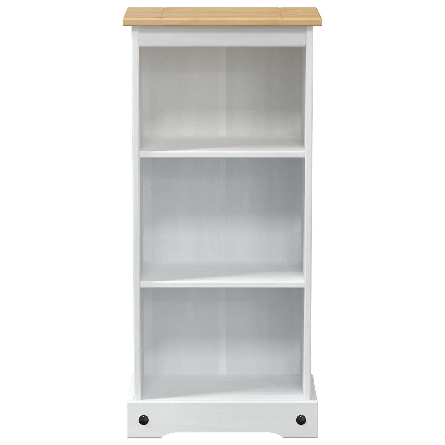 Könyvszekrény Fehér 46 x 29 x 100 cm Tömör fenyőfa
