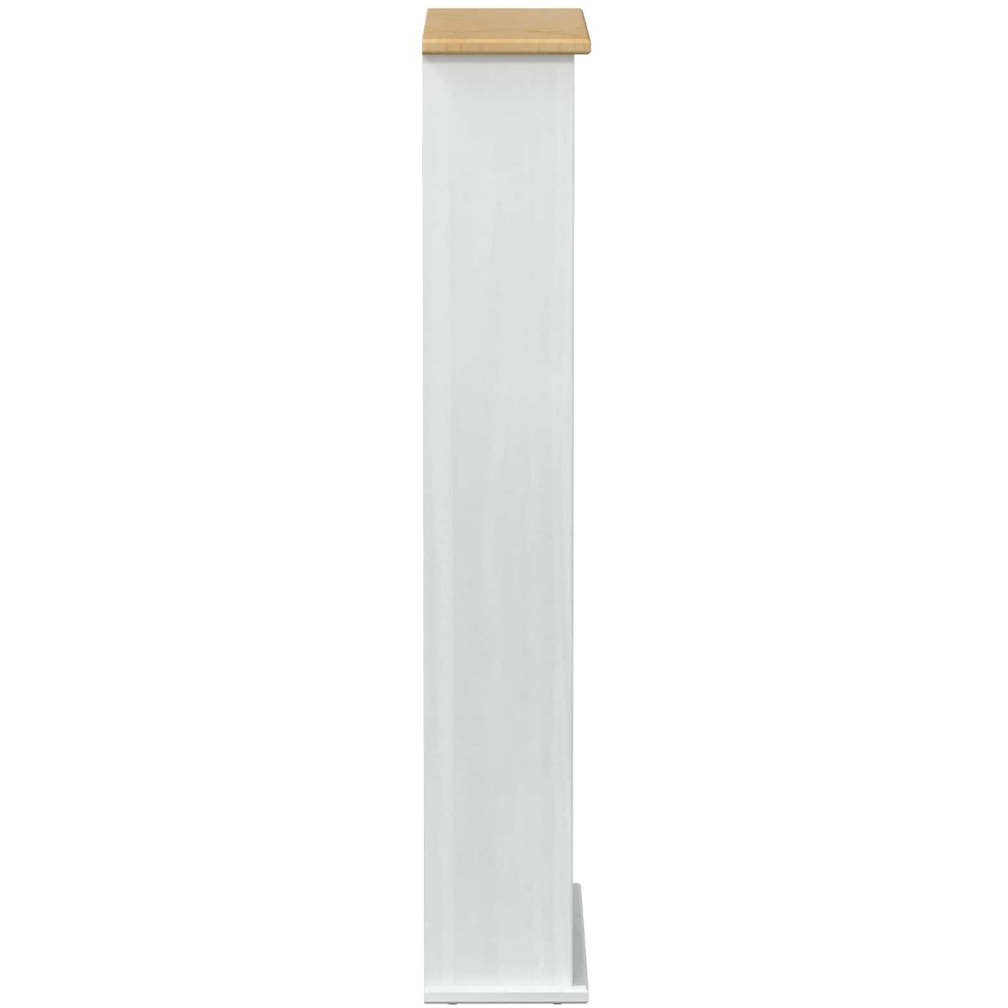 CD tároló Fehér 52 x 17.5 x 103 cm Tömör fenyőfa