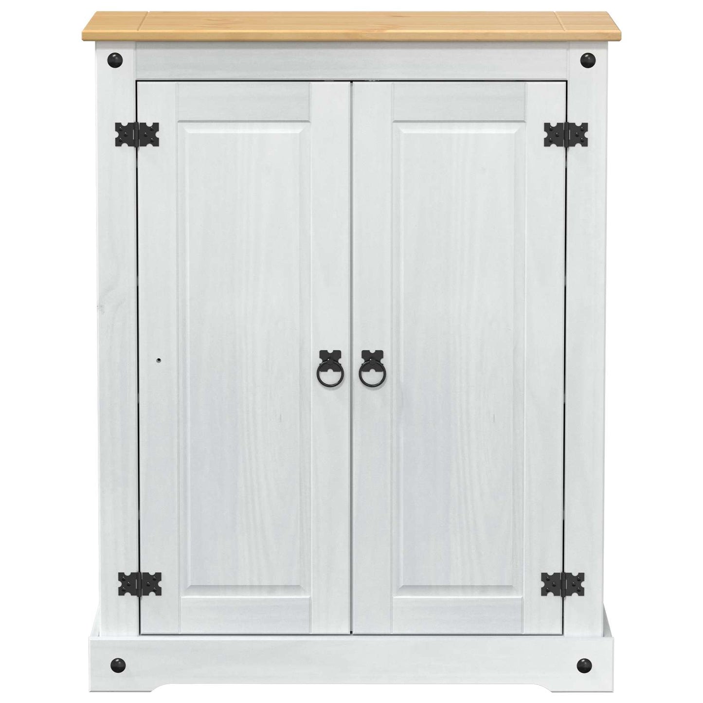 Cipőszekrény polcokkal Fehér 86 x 38,5 x 108 cm Tömör fenyőfa
