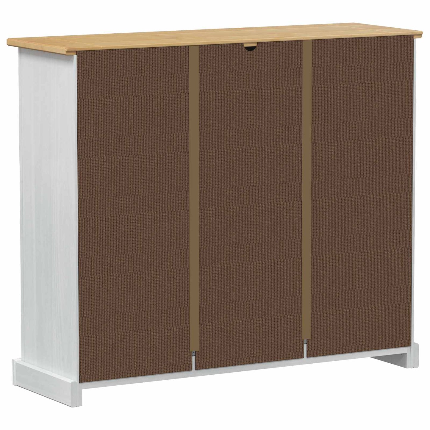 Cipőszekrény Corona Fehér 99 x 32 x 85 cm Tömör fenyőfa