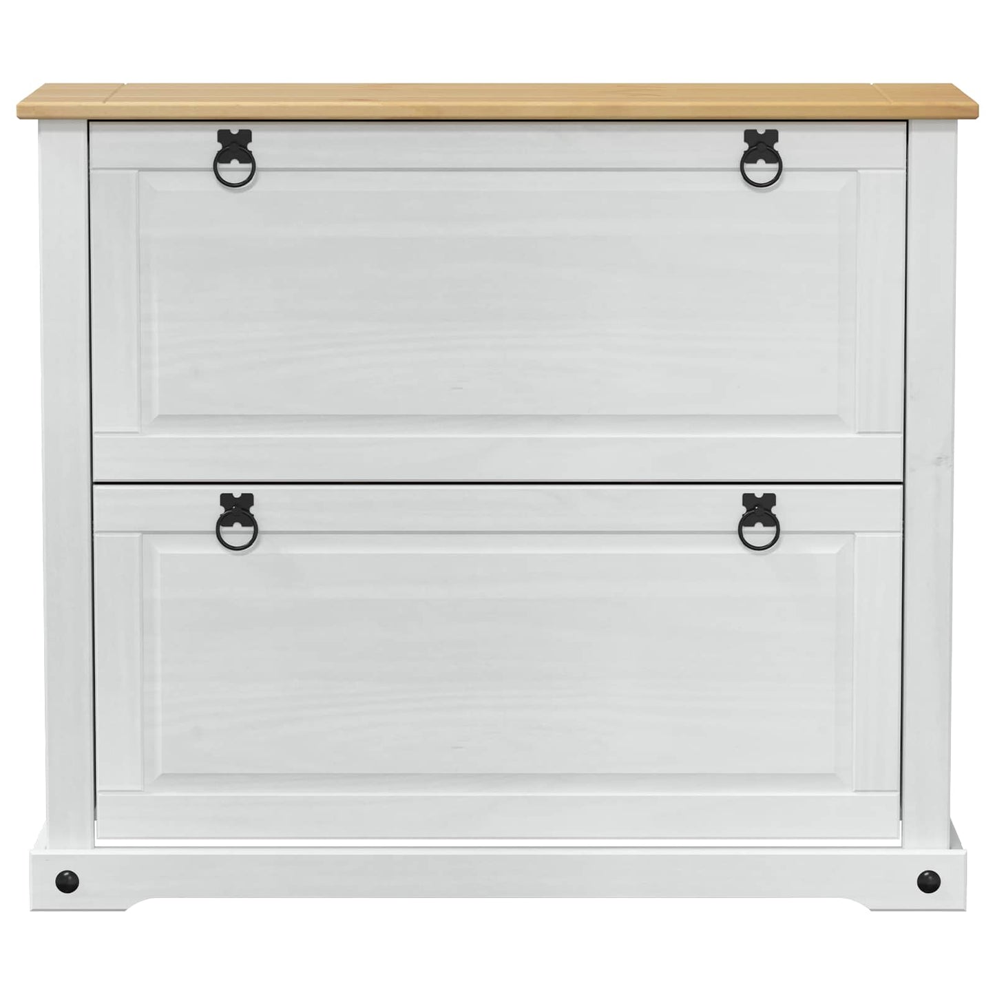 Cipőszekrény Corona Fehér 99 x 32 x 85 cm Tömör fenyőfa