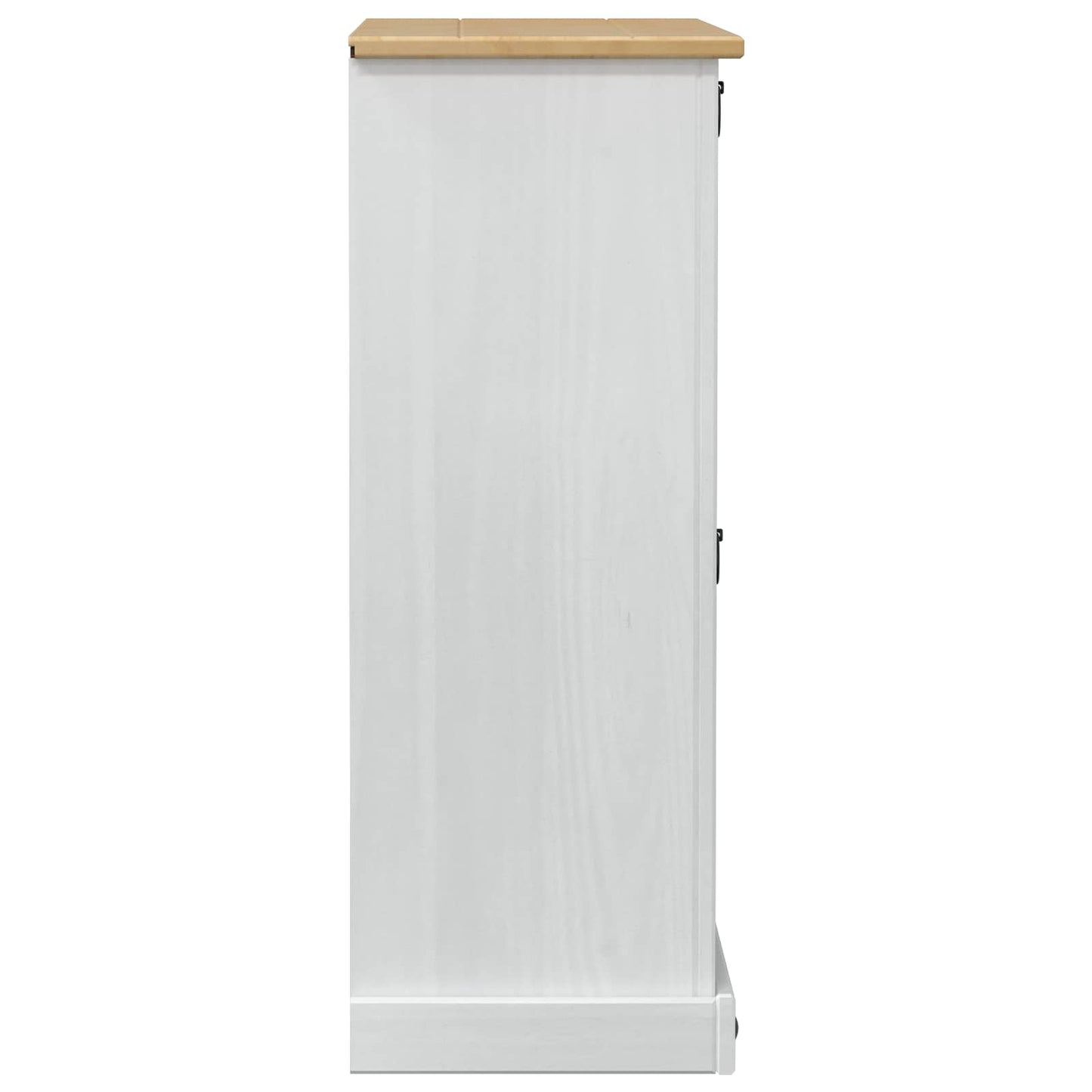 Cipőszekrény Corona Fehér 99 x 32 x 85 cm Tömör fenyőfa