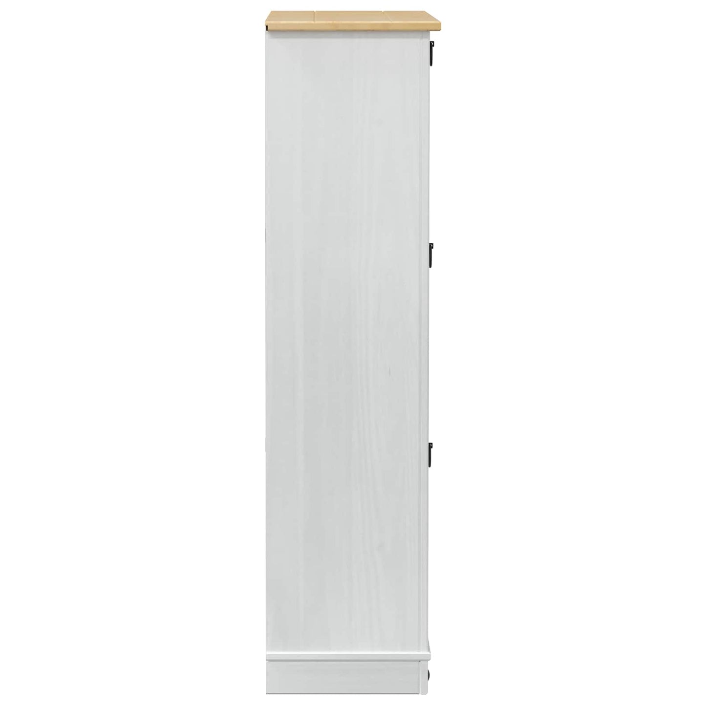 Cipőszekrény Corona Fehér 99 x 32 x 122 cm Tömör fenyőfa