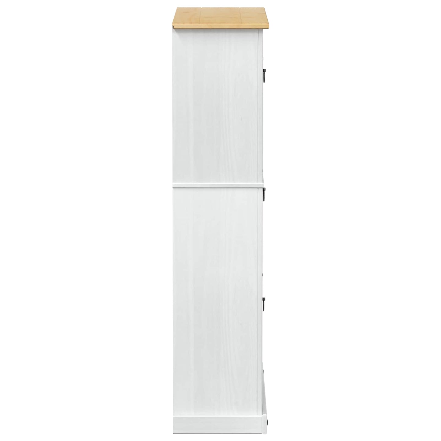 Cipőszekrény Corona Fehér 99 x 32 x 138 cm Tömör fenyőfa