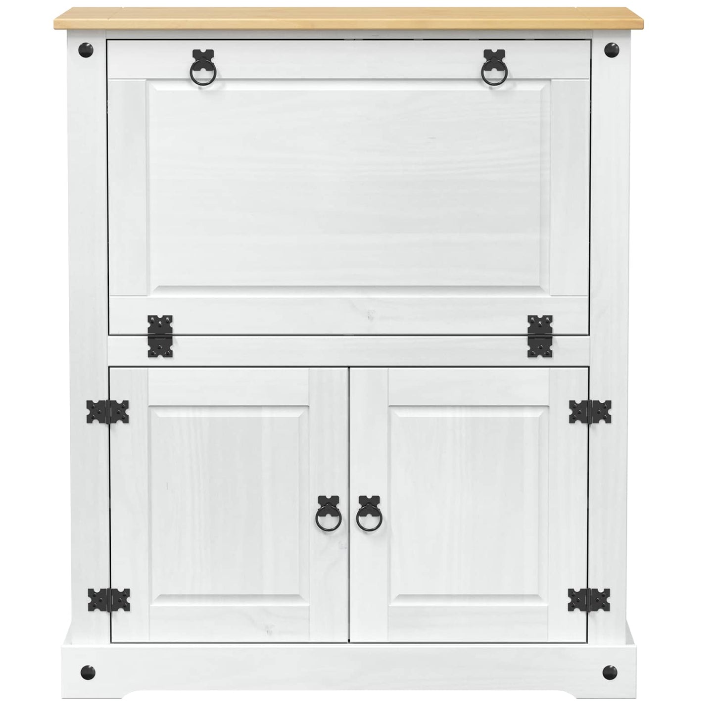 Bortároló szekrény Fehér 97 x 45 x 114 cm Tömör fenyőfa